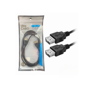 CABO USB FEMEA + USB FEMEA 2MTS LE-8031 IT BLUE