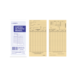 GUIA TRABALHISTA CARTAO PONTO C/100 SIDGRAPH