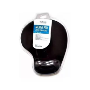 MOUSE PAD C/APOIO DE PUNHO EM GEL MP-AU2319A PRETO EXBOM