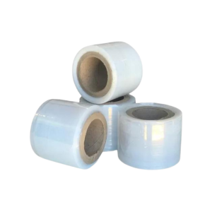 FILME STRETCH CORTADO 100MM COM TUBO BOBINA