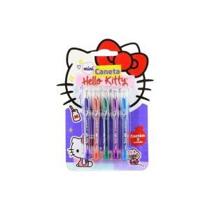 CANETA ESFEROGRAFICA MINI 1.0MM HELLO KITTY LEO E LEO