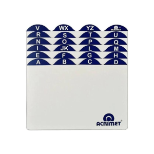 INDICE A-Z ALFABETICO FICHARIO 4X6 REF 632 ACRIMET