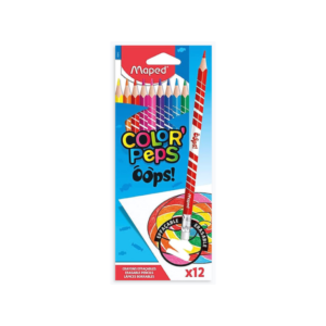 LAPIS DE COR 12 CORES COLORPEPS OOPS APAGAVEL MAPED