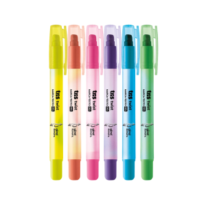 CANETA MARCA TEXTO GEL TWIST CORES TRIS