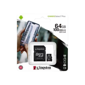 CARTAO MICRO SD 64GB 100MB/S KINGSTON