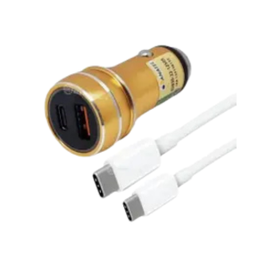 CARREGADOR VEICULAR TYPE-C COM 2 PORTAS USB 1M 3.4A LE-527C LELONG