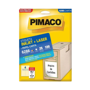 ETIQUETA PIMACO INJEKT+LASER CARTA 6283 C/25F