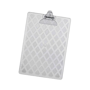 PRANCHETA ACRILICO OF PRENDEDOR METAL WALEU CRISTAL