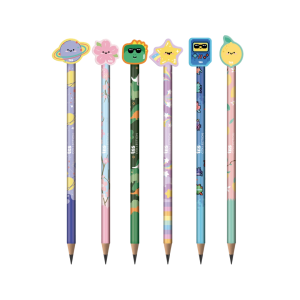 LAPIS PRETO PONTEIRA BORRACHA FOFURICES TRIS