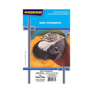 PAPEL FOTO A4 180G 50F MASTERPRINT