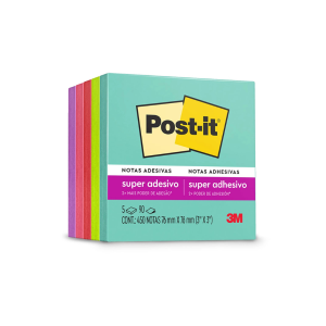 BLOCO ADESIVO 76X76MM 450F POST-IT 3M SUPERNOVA